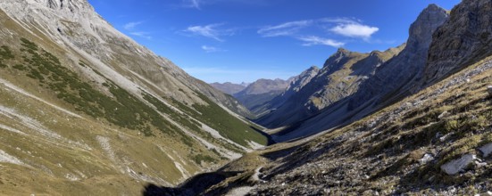 View of Alp Ramoz and Welschtobel, Arosa, Grisons, Switzerland, Europe