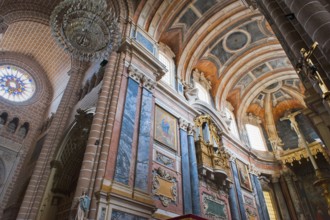 Santa Maria Cathedral, Gothic central nave, Evora, Alentejo, Portugal, Nave, Europe