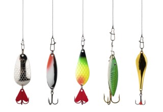 Fishing lure isolated on white