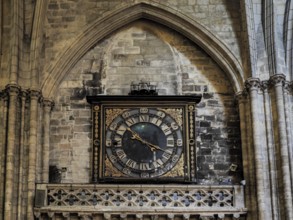 Old Clock in the Cathedral of St Andrew in Bordeaux