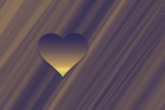 Valentine's Day colorful Background with red Heart Shape as Love concept