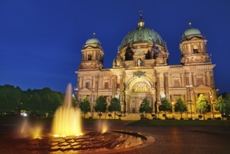 Berlin Cathedral Berliner Dom at sunset in Germany