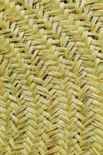 Esparto handcrafts texture detail from Majorca Balearic islands in spain