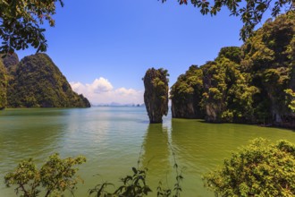 Delightful island-rock of James Bond in the Gulf. Andaman Sea off the coast of Thailand