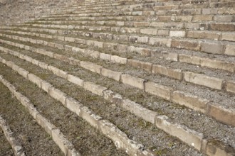 Steps tribune of an antique amphitheater