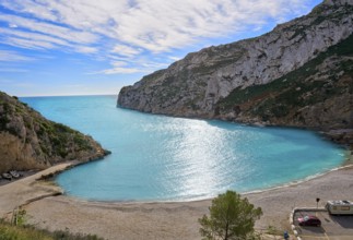 La Granadella beach in Mediterranean Javea also Xabia in Alicante Spain