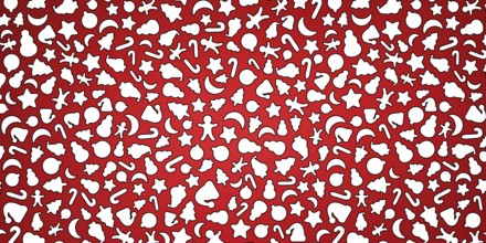 Red and White Christmas background, Christmas icons elements banner