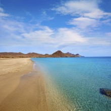 Almeria Playa de los Genoveses beach in Cabo de Gata Spain