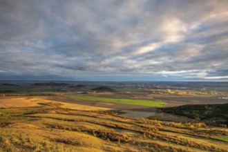 Amazing autumn view from Rana Hill in Central Bohemian Uplands, Czech Republic. Central Bohemian