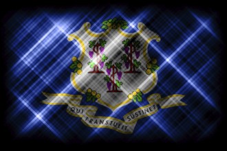 Connecticut state flag, Connecticut flag background modern flag