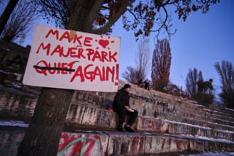 Germany, Berlin, 16.02.2025, Mauerpark, amphitheatre, rally, demo, for culture in Mauerpark, Europe