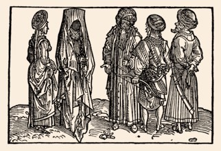 Saracens and Indian priests, Bernhard von Breidenbach, Peregrinatio in terram sanctam, 1486