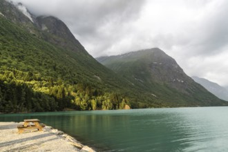 The Kjenndalsbreen is part of the Jostedalsbreen, one of the largest glaciers in Norway, and forms