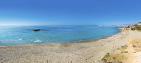 Mazarron beach in Murcia Spain at Mediterranean sea