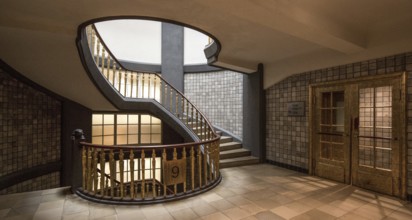 Hamburg, Kontorhaus MESSBERGHOF, built 1922-1924 by Hans and Oskar Gerson, penultimate floor of the