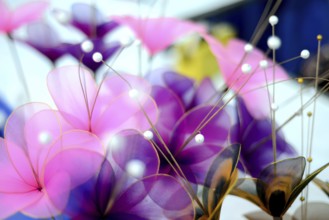 Artificial colourful flowers, india, asia