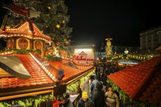 The Dresden Striezelmarkt is a Christmas market in Dresden. It has been held in Advent since 1434,