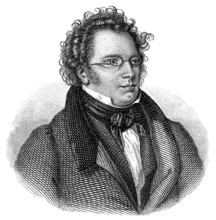 Franz Peter Schubert, 1797 - 1828, an Austrian composer, Portrait von Franz Peter Schubert, 1797 -