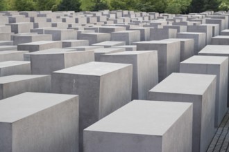 The Memorial to the Murdered Jews of Europe designed by architect Peter Eisenman. Berlin,