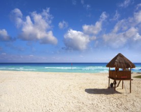 Playa Marlin in Cancun Beach at Riviera Maya of Mexico
