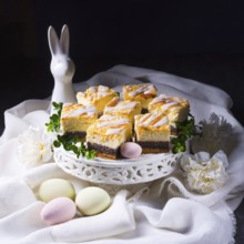Delicious Easter poppy seed cake with white icing