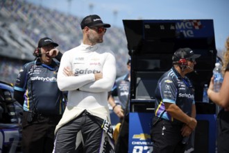 Shane van Gisbergen gets ready to qualify for the Wawa 250 Powered by Coca-Cola in Daytona, FL,