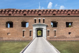 Old historic Spanish fort on Dry Tortugas Island, Florida, USA, North America