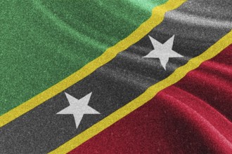 Saint Kitts and Nevis glitter flag, national flag, glittering flag sparkle background