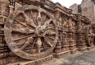 Chariot wheel of the Sun temple at Orrisa India