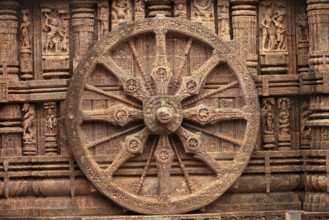 Chariot wheel of the Sun temple at Orrisa India