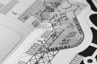 Vector blueprint. Architect house plan