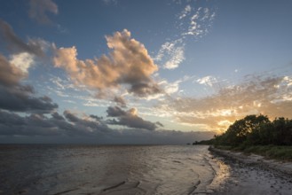 Sunset over the Everglades National Park, USA, North America