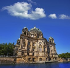 Berlin Cathedral Berliner Dom from Spree river in Germany