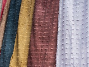 Examples of colorful fabric of various color and type