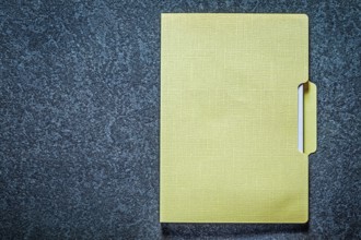 Office folder on black background