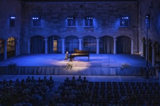 Can Çakmur, solo piano concert, Brahms Pollença festival, Majorca, Balearic Islands, Spain, Europe