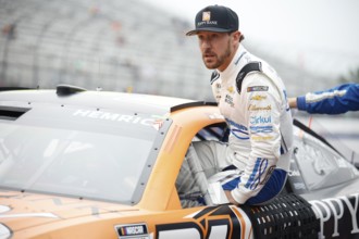 Daniel Hemric gets ready for the USA Today 301 in Concord, NH, USA, North America