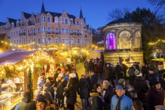 Christmas market at the Elbhangfest Dresden, Saxony, Germany, Europe