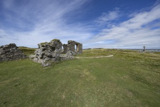 Ruins of the ruined St Dwynwen Church, Llanddwynn Island, Newborough, Anglesey, Wales, Great