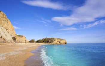 Bol Nou also Bon nou beach in Villajoyosa of Alicante also VilaJoiosa of spain Costa Blanca