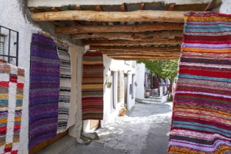 Alpujarras blankets rugs in Granada traditional colorful Serape