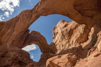 Magnificent Double Arch in Arches National Park, USA, North America