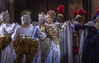 ?Xerxes? by George Frideric Handel in the production by Stefan Herheim. Revival rehearsal from 11
