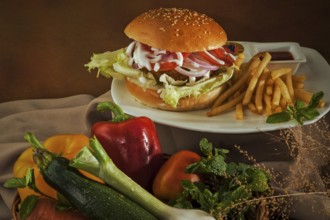 Veggie burger, India, Asia