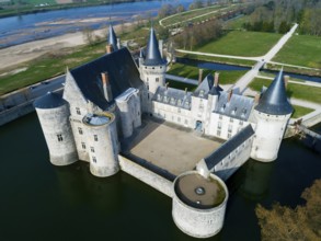Castle of Sully-Sur-Loire, Loiret, Centre-Val de Loire, France, Europe