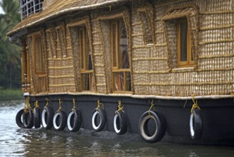 Houseboat in Punnamada Lake at Alleppey Kerala India