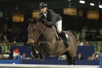 Julien Epaillard of France competes in 1.60m FEI Jumping World Cup at Jumping Amsterdam in