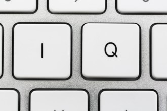 The letters IQ as a symbol for intelligence quotient. Austria