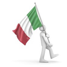 Flag of Italy, This is a computer generated and 3d rendered picture
