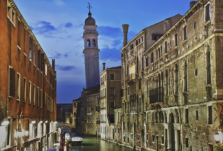 Rio dei Greci in the blue hour HDR version Venice, Italy Venice, Italy, Europe
